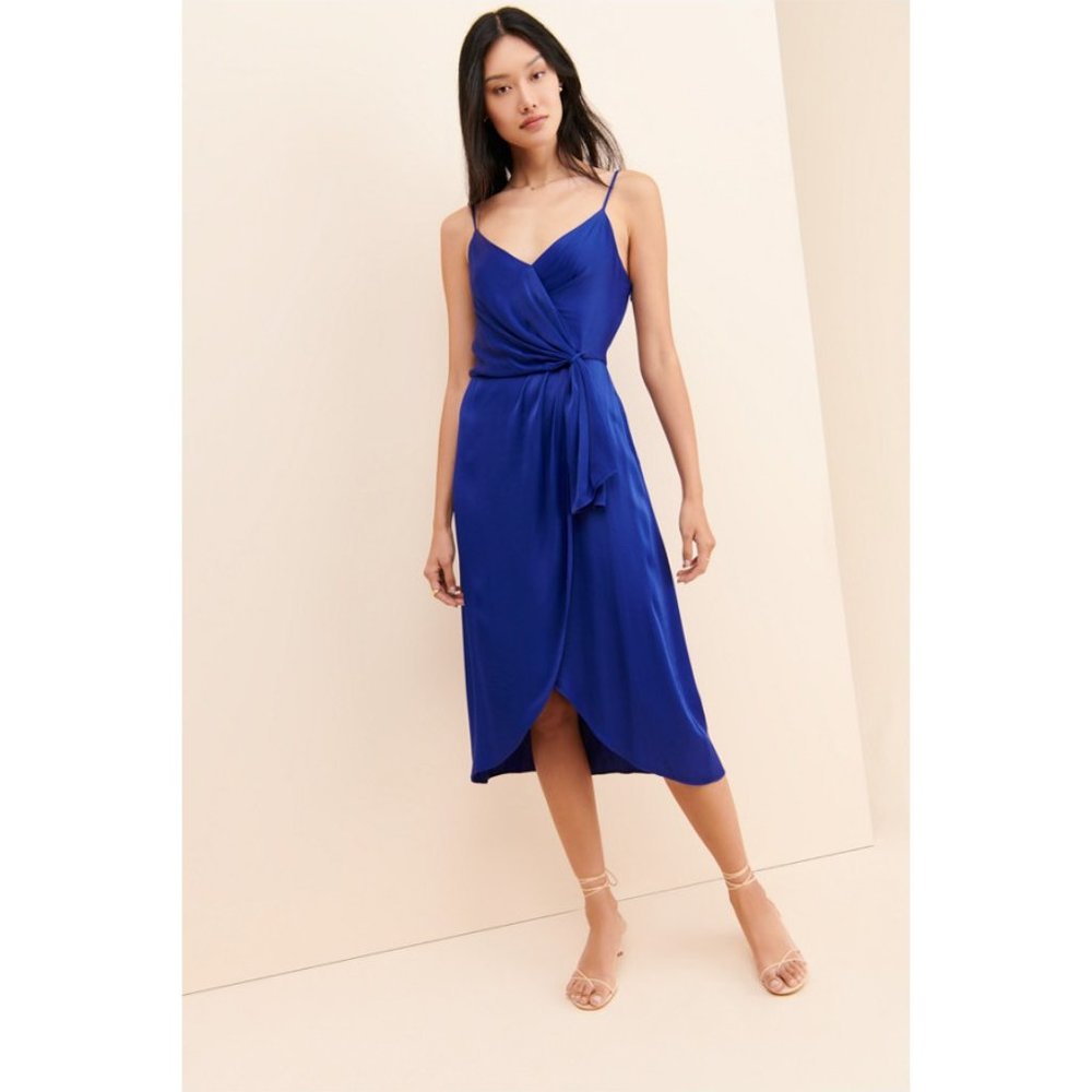 Anthropologie Giverny Midi Slip Dress